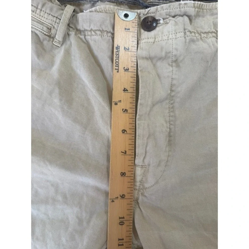 True‎ religion Mens Tan Khaki Straight Leg Chino Pants 38x31 Button Fly